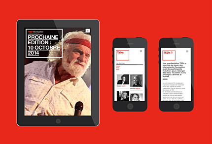 Responsive design du site TEDxMontpellier 2014